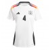 Camiseta Alemania Jonathan Tah #4 Primera Equipación Replica Eurocopa 2024 mangas cortas